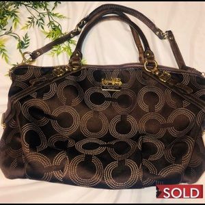 Large Coach Tote Purse Handbag